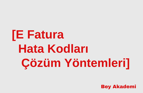 Hata Kodu Nedir? Hata Kodu Aldığınızda Ne Yapmalısınız?